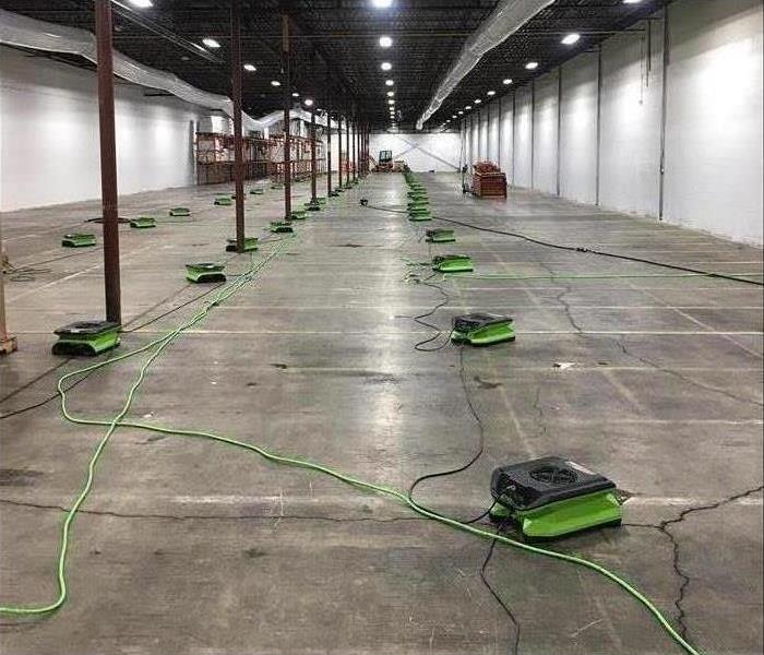 Empty warehouse with drying equipment in Toledo