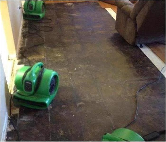Floor removed during cleanup