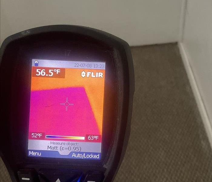 Detecting moisture using thermo-technology